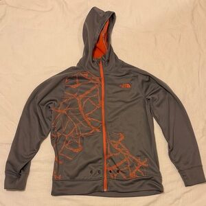 The North Face Charcoal and Tangerine Jacket